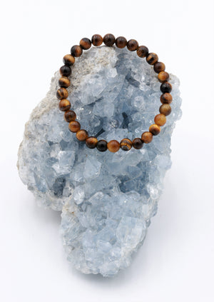 Tiger Eye Stone Bracelet (6mm Beads)