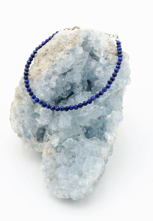 Lapis Lazuli Stone Bracelet (Faceted Beads)